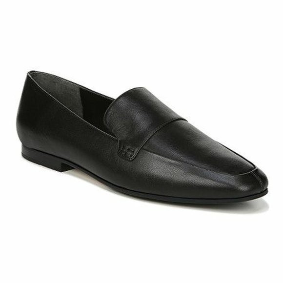 Via Spiga Shoes - VIA SPIGA Womens Size 34 4 Tigen Black Leather Classic Minimalist Loafers Flats